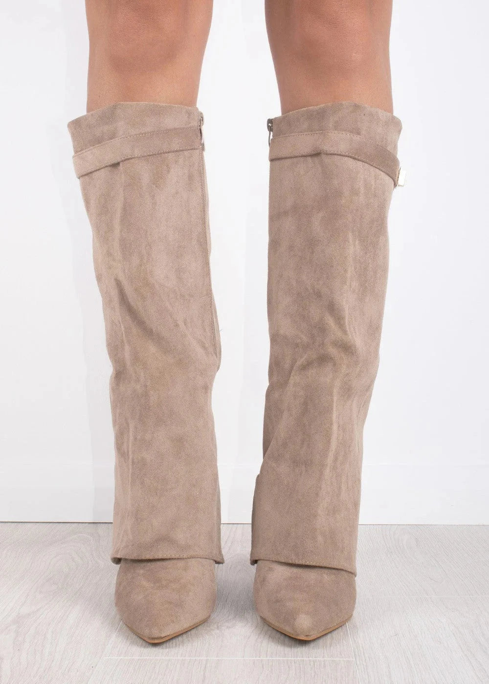 Damen Ankle Boots Mit Blockabsatz Und Reißverschluss