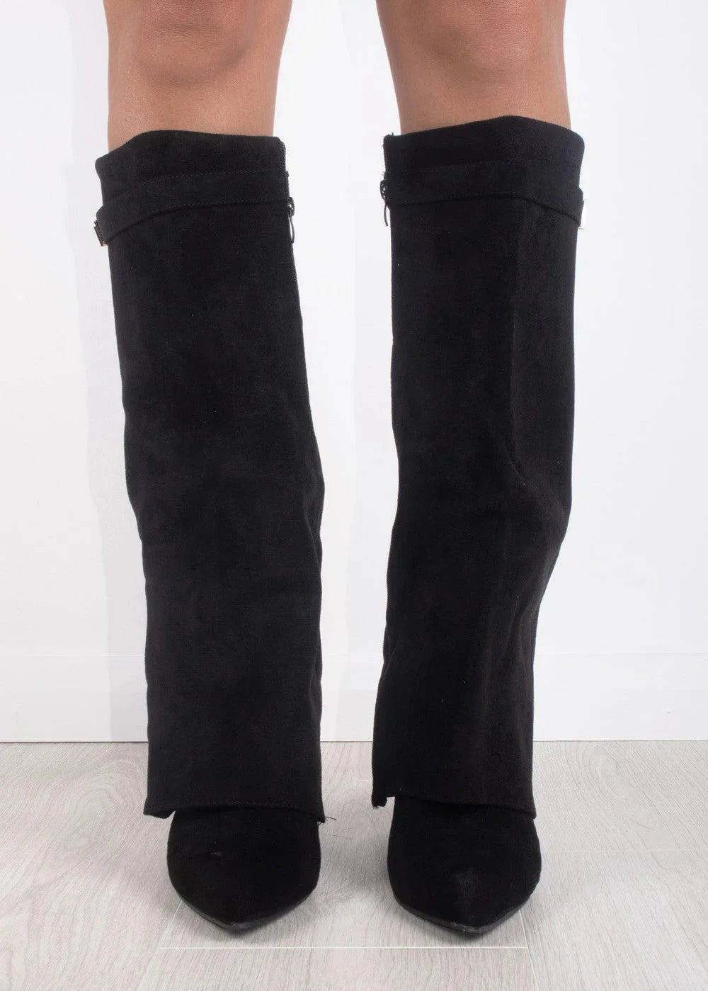 Damen Ankle Boots Mit Blockabsatz Und Reißverschluss
