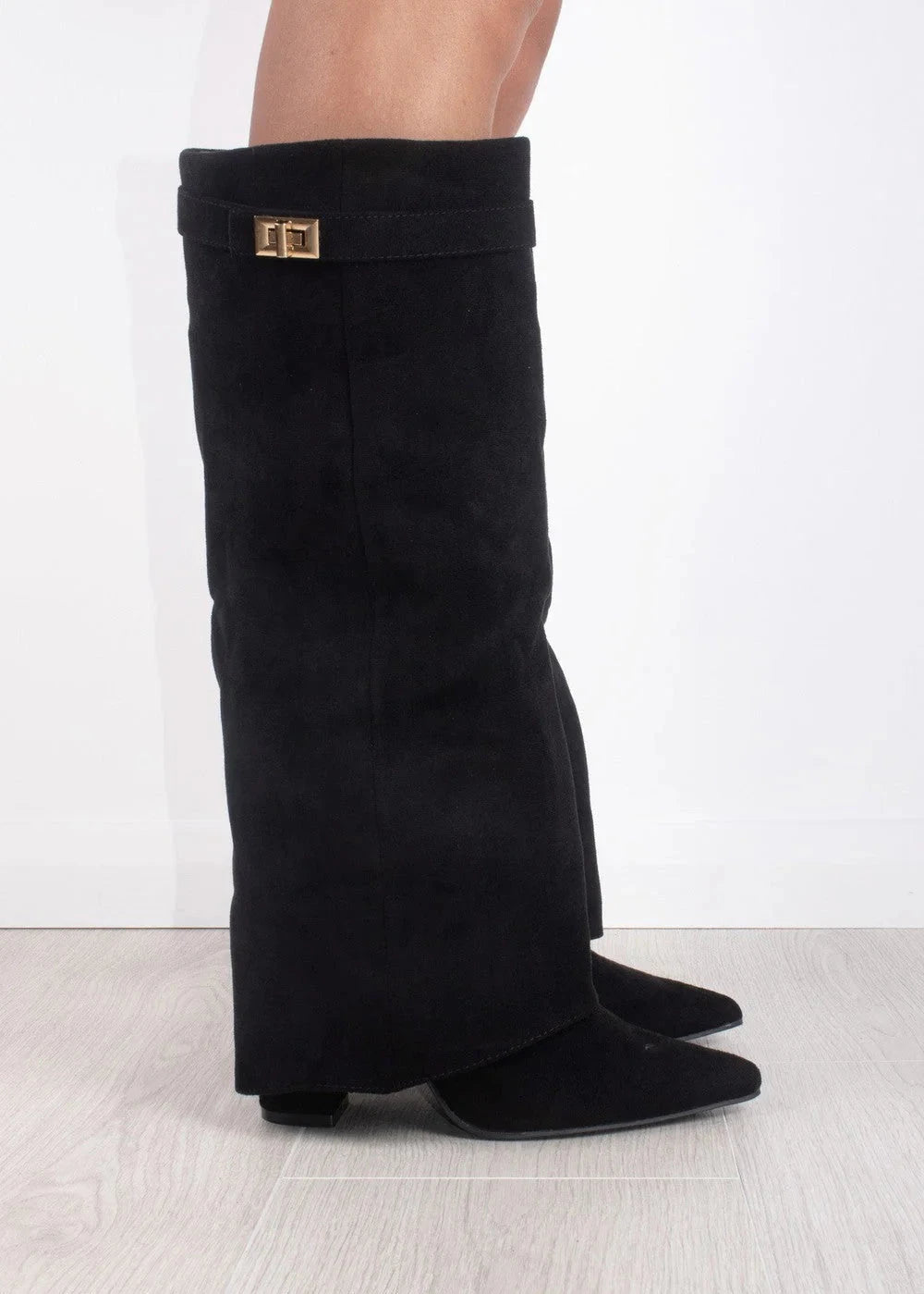 Damen Ankle Boots Mit Blockabsatz Und Reißverschluss