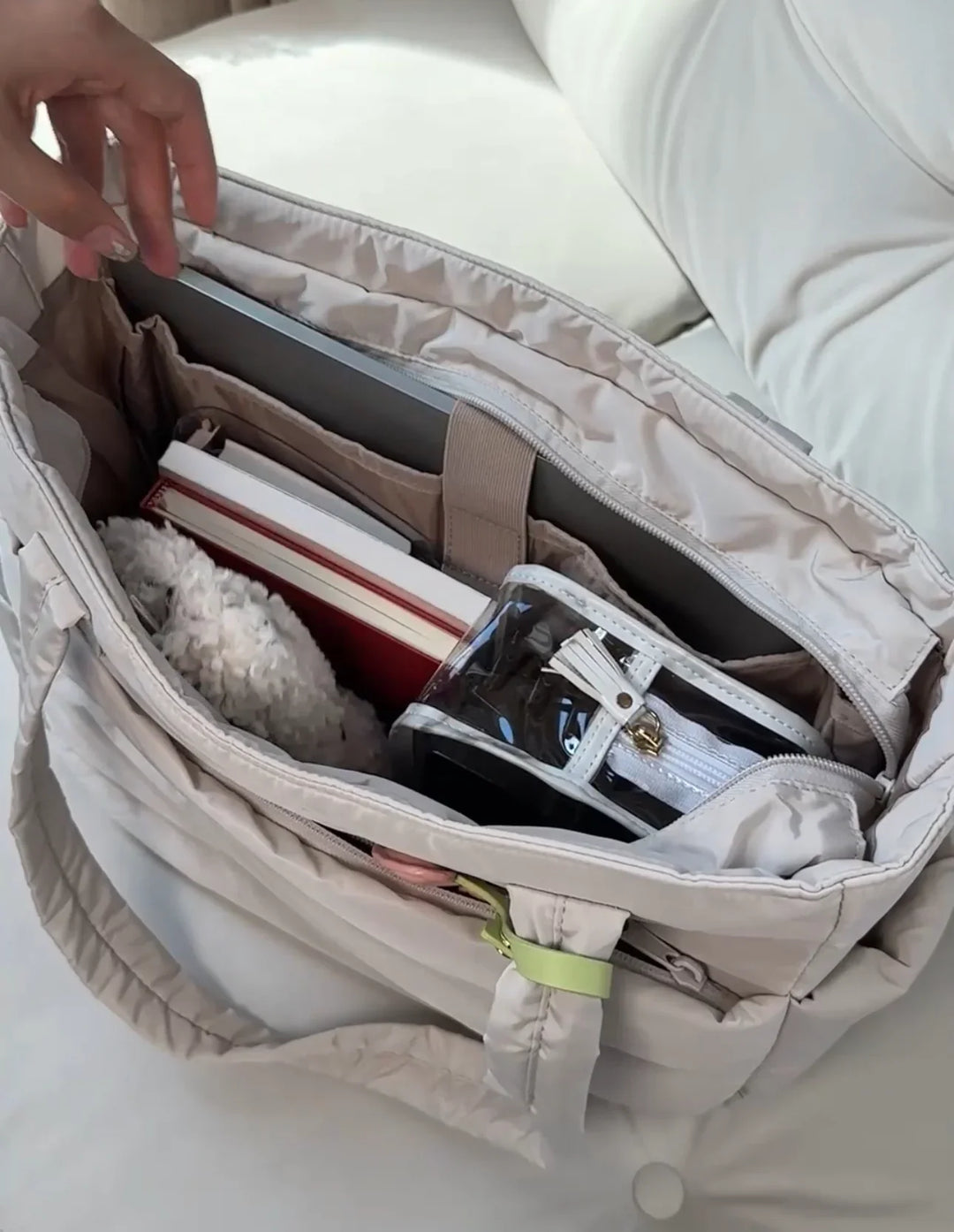 Wasserabweisende Puffer-Tote Bag für Damen