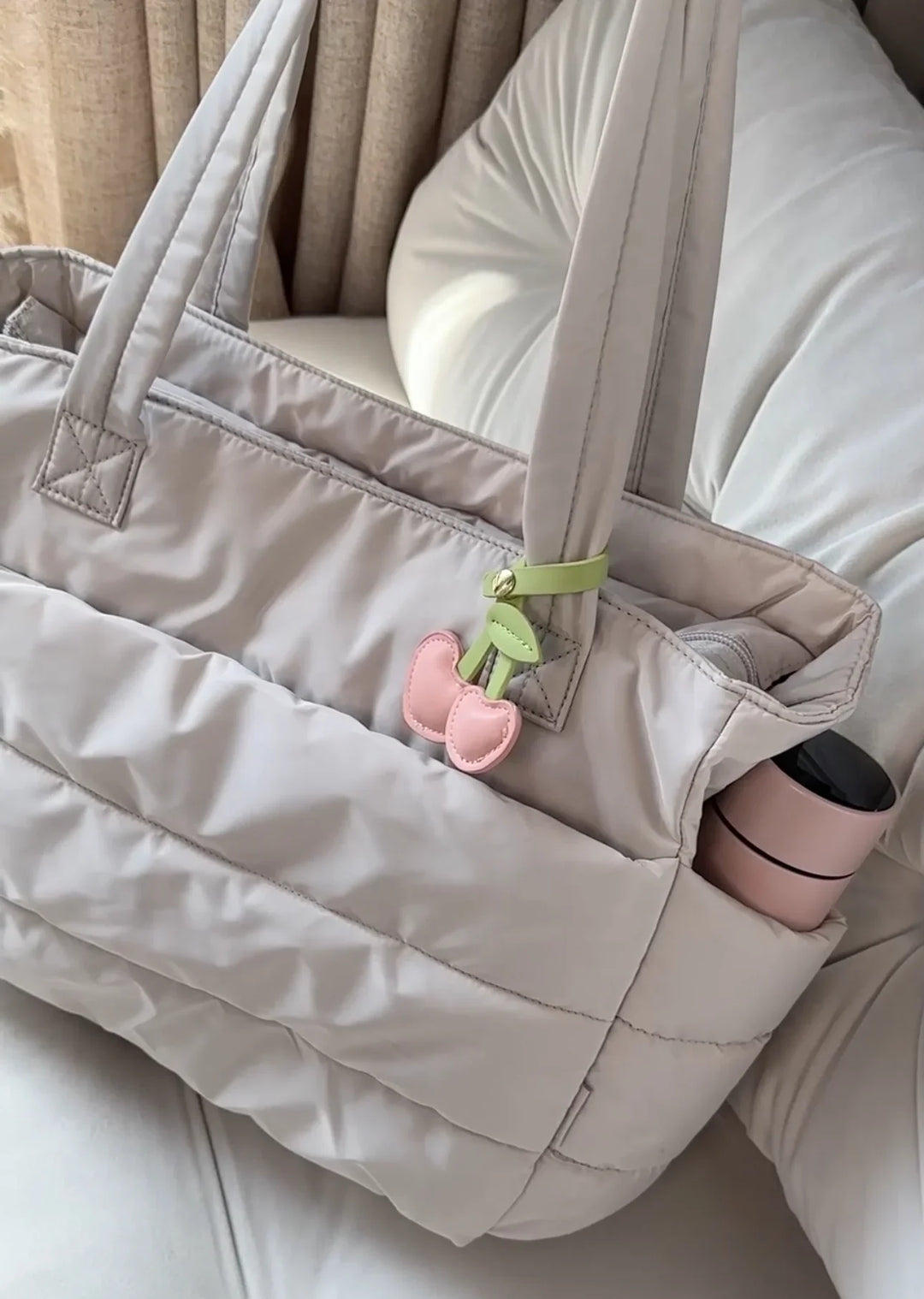 Wasserabweisende Puffer-Tote Bag für Damen