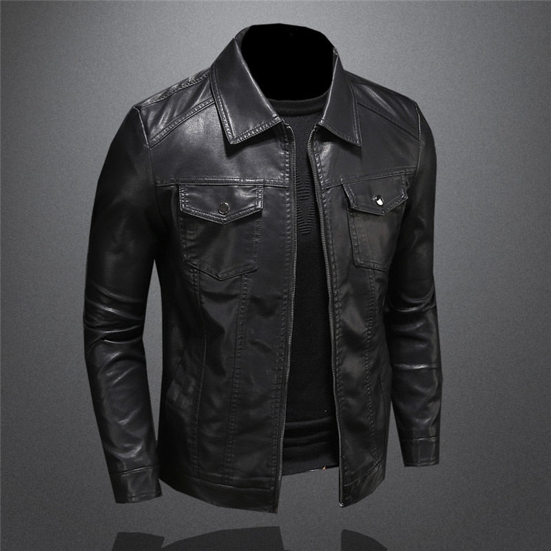 Herren Jacke Mit Kragen Und Reißverschluss