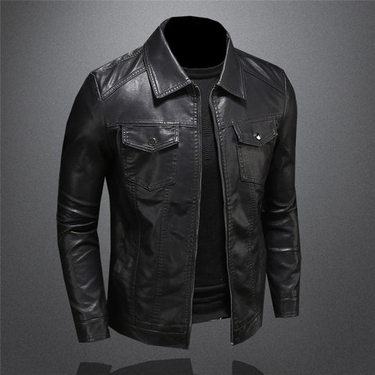 Herren Jacke Mit Kragen Und Reißverschluss