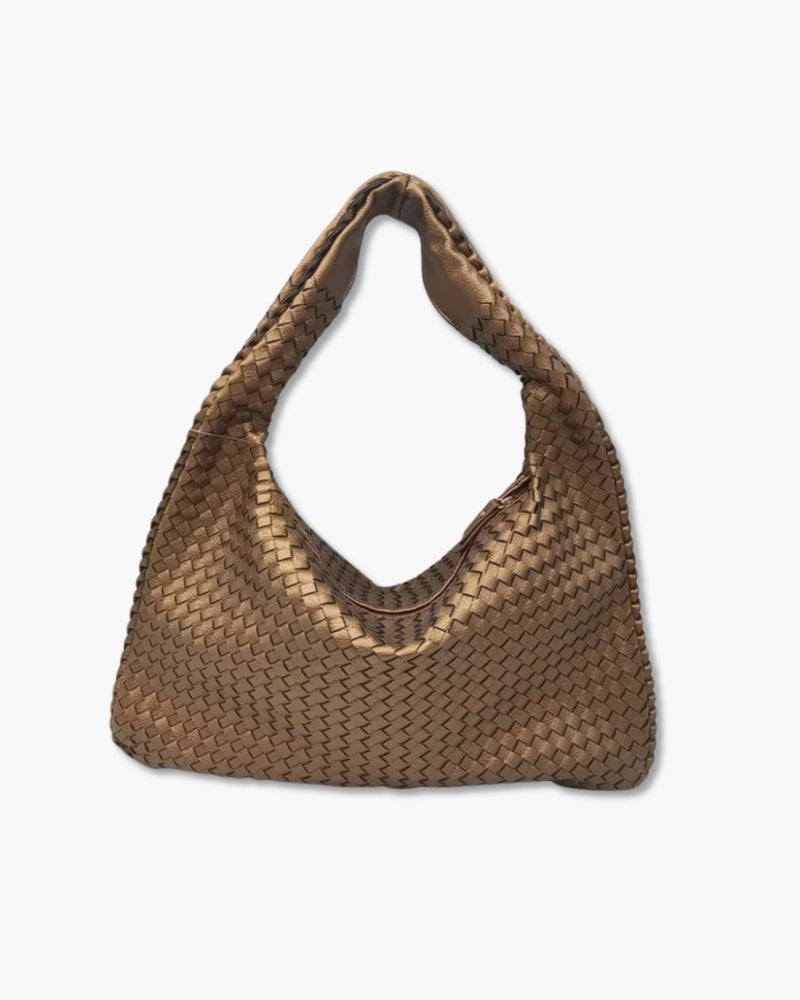Geflochtene Hobo-Bag mit Vintage-Charme für Damen