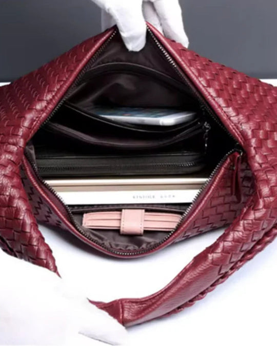 Geflochtene Hobo-Bag mit Vintage-Charme für Damen