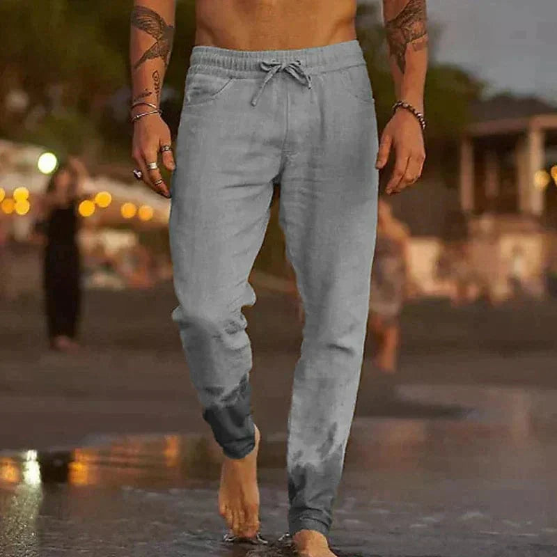 Herren Leichte Leinenhose Sommerhose