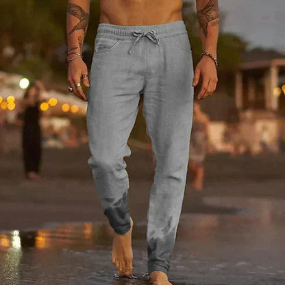 Herren Leichte Leinenhose Sommerhose