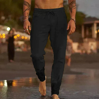 Herren Leichte Leinenhose Sommerhose