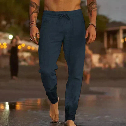 Herren Leichte Leinenhose Sommerhose