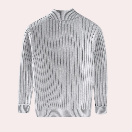 Herren Strick Cardigan Mit Reißverschluss
