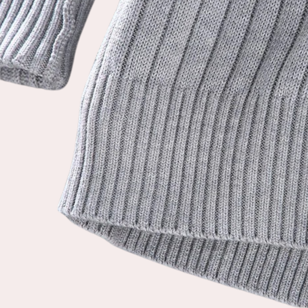 Herren Strick Cardigan Mit Reißverschluss
