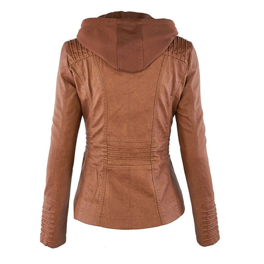 Damen Jacke Mit Kapuze Im Wetterfesten Design