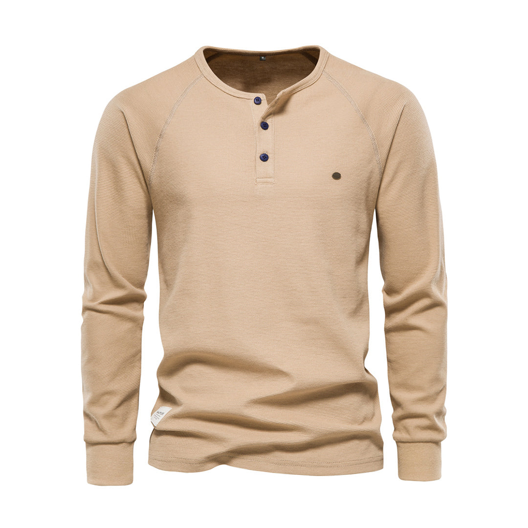 Herren Sommer Langarmhemd