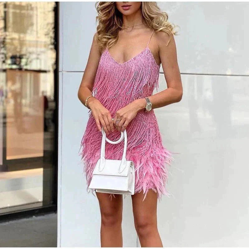 Damen Cocktailkleid Mit Pailletten Und Floralem Detail
