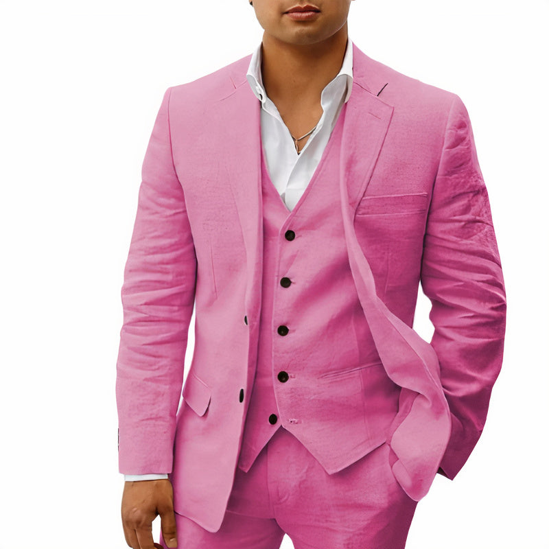 Herren 3-Teiliges Premium Anzugset Für Besondere Anlässe