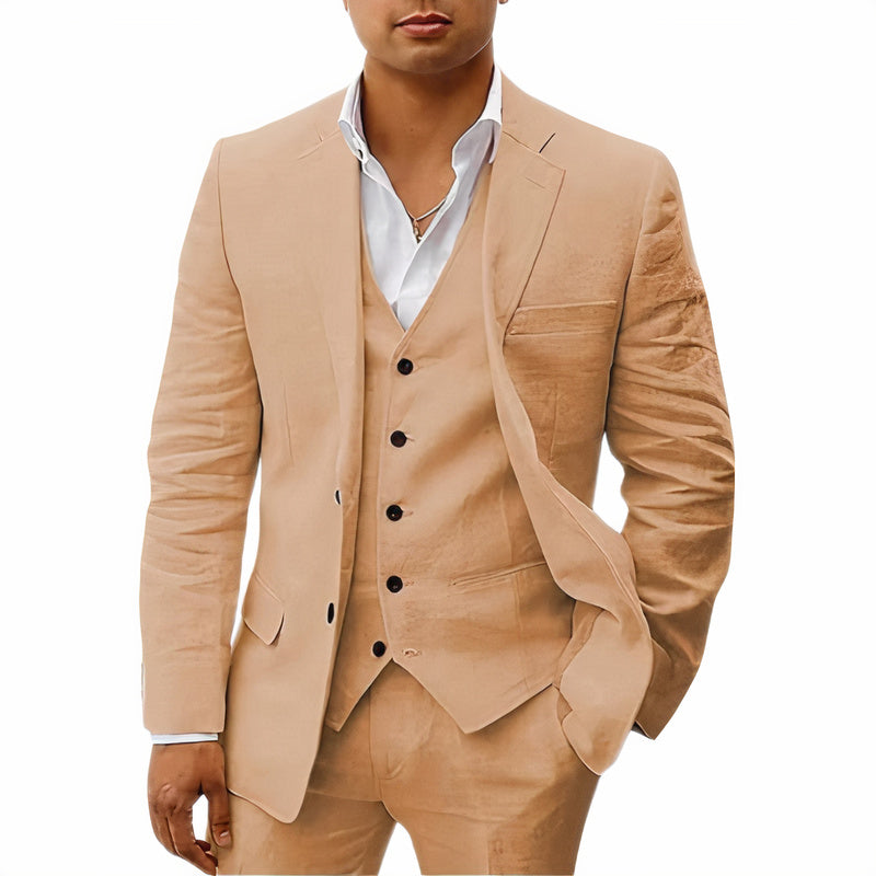 Herren 3-Teiliges Premium Anzugset Für Besondere Anlässe