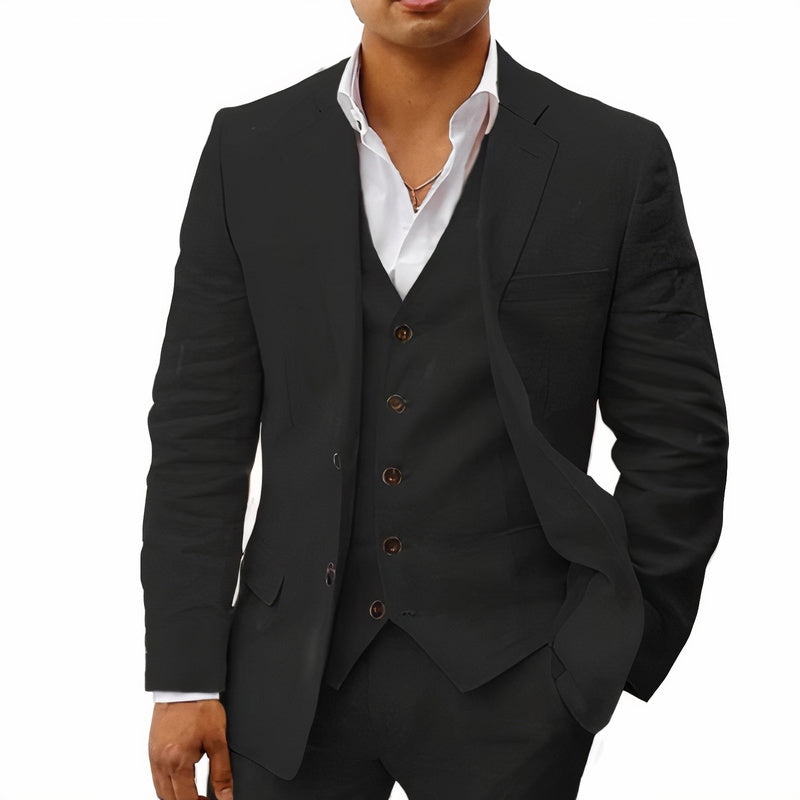 Herren 3-Teiliges Premium Anzugset Für Besondere Anlässe