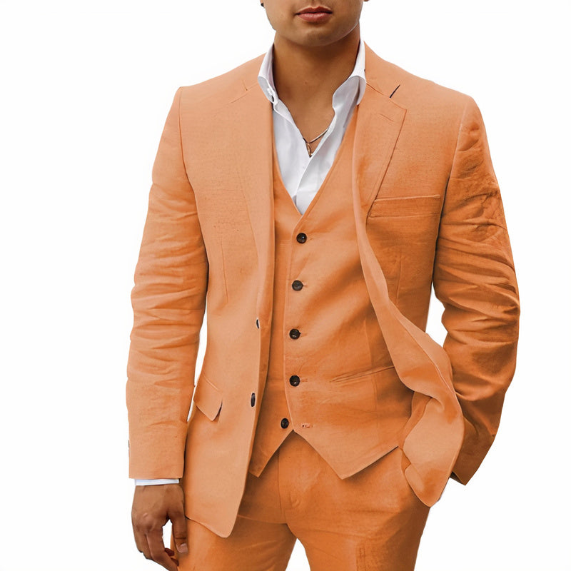 Herren 3-Teiliges Premium Anzugset Für Besondere Anlässe