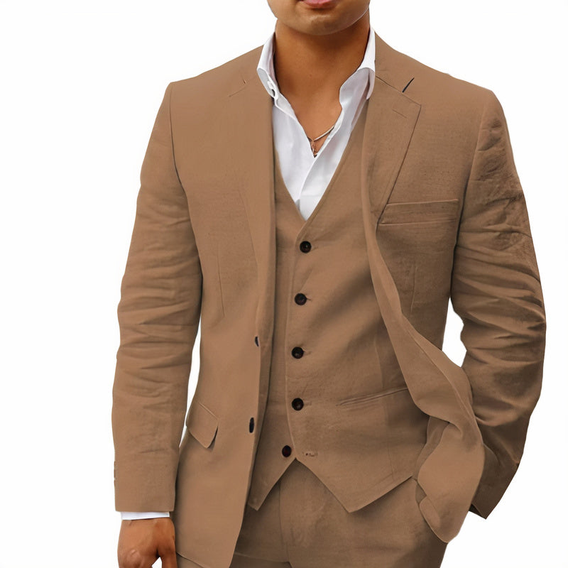 Herren 3-Teiliges Premium Anzugset Für Besondere Anlässe