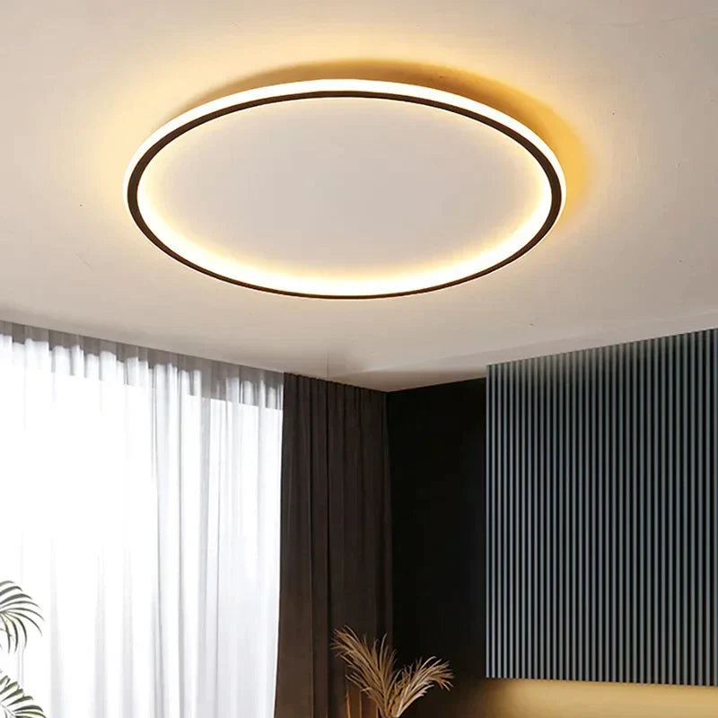 Skandinavische LED-Deckenlampe – Dimmbar & modern für Wohn-, Ess- & Eingangsbereich