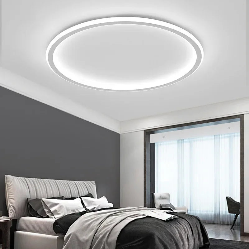 Skandinavische LED-Deckenlampe – Dimmbar & modern für Wohn-, Ess- & Eingangsbereich