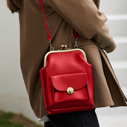 Elegante Vintage-Kisslock-Tasche für Damen