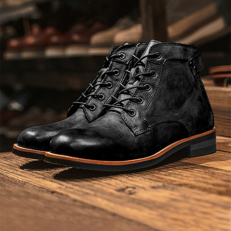 Herren Stiefel Mit Klassischem Schnürdesign