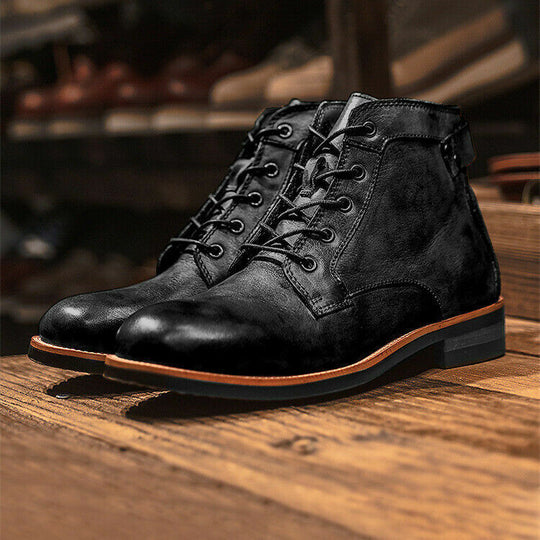 Herren Stiefel Mit Klassischem Schnürdesign