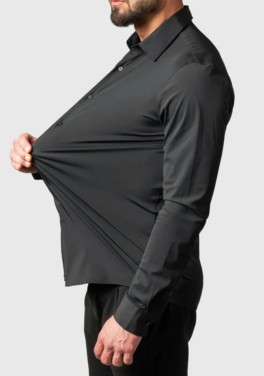 Herren Stretch Knitterfreie Business-Hemd