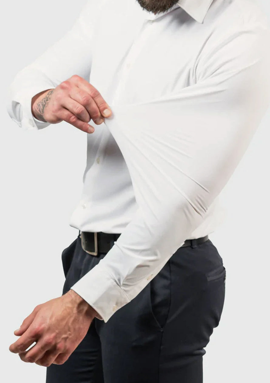Herren Stretch Knitterfreie Business-Hemd