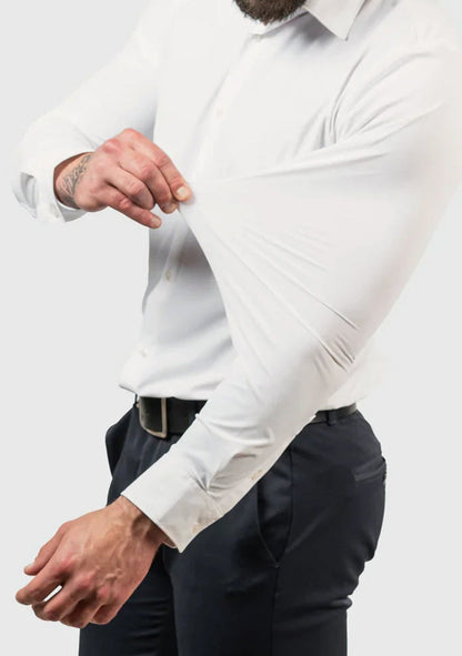 Herren Stretch Knitterfreie Business-Hemd