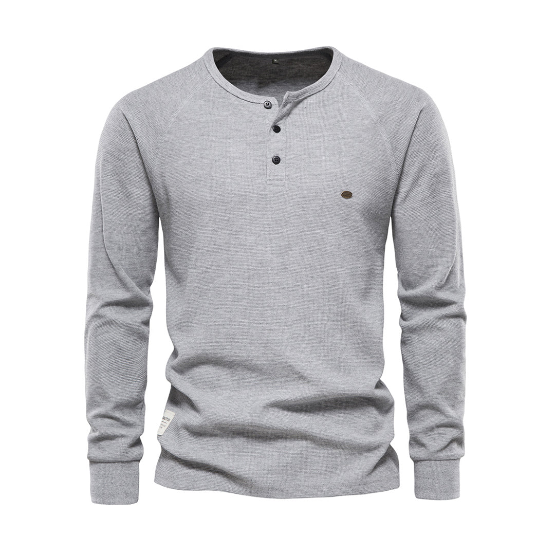 Herren Sommer Langarmhemd
