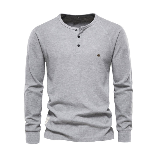 Herren Sommer Langarmhemd