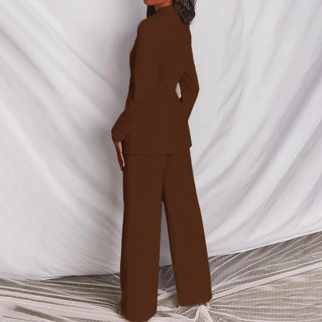 Damen Hosenanzug Mit Blazer Und Hose Im Modernen Stil