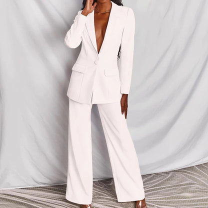 Damen Hosenanzug Mit Blazer Und Hose Im Modernen Stil
