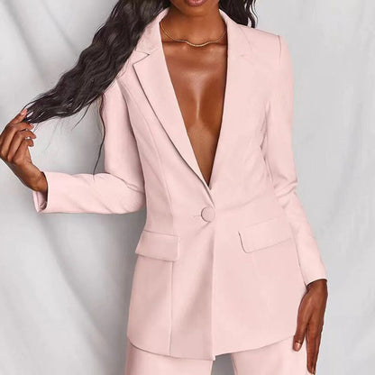 Damen Hosenanzug Mit Blazer Und Hose Im Modernen Stil