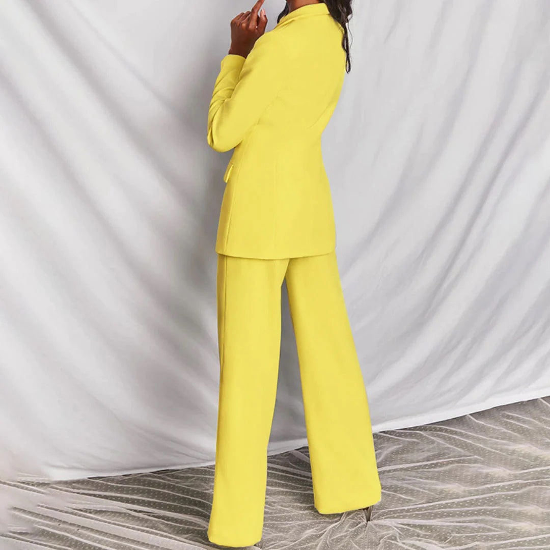 Damen Hosenanzug Mit Blazer Und Hose Im Modernen Stil