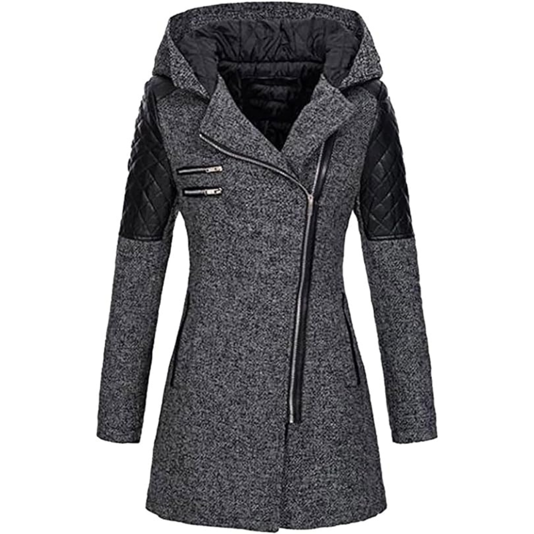 Damen Winterjacke Mit Kapuze Und Modernem Schnitt