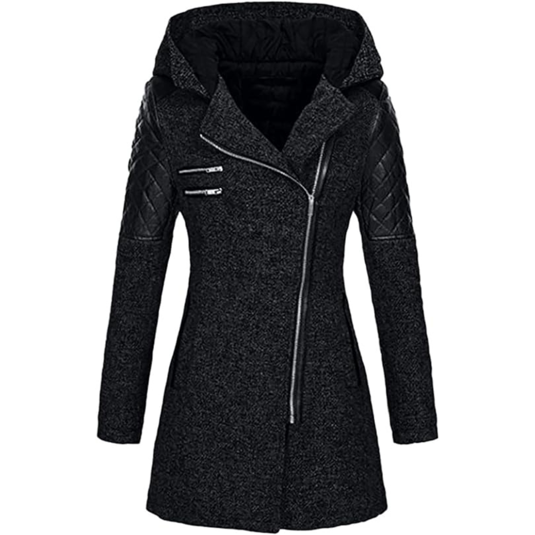 Damen Winterjacke Mit Kapuze Und Modernem Schnitt