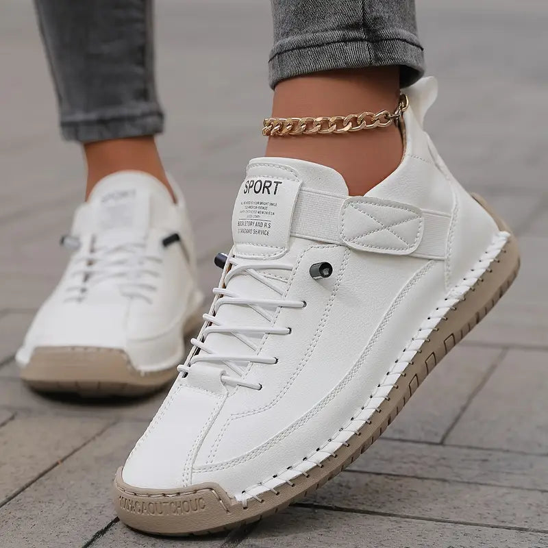 Damen Sneaker Mit Elastischen Einsätzen Und Modernem Stil
