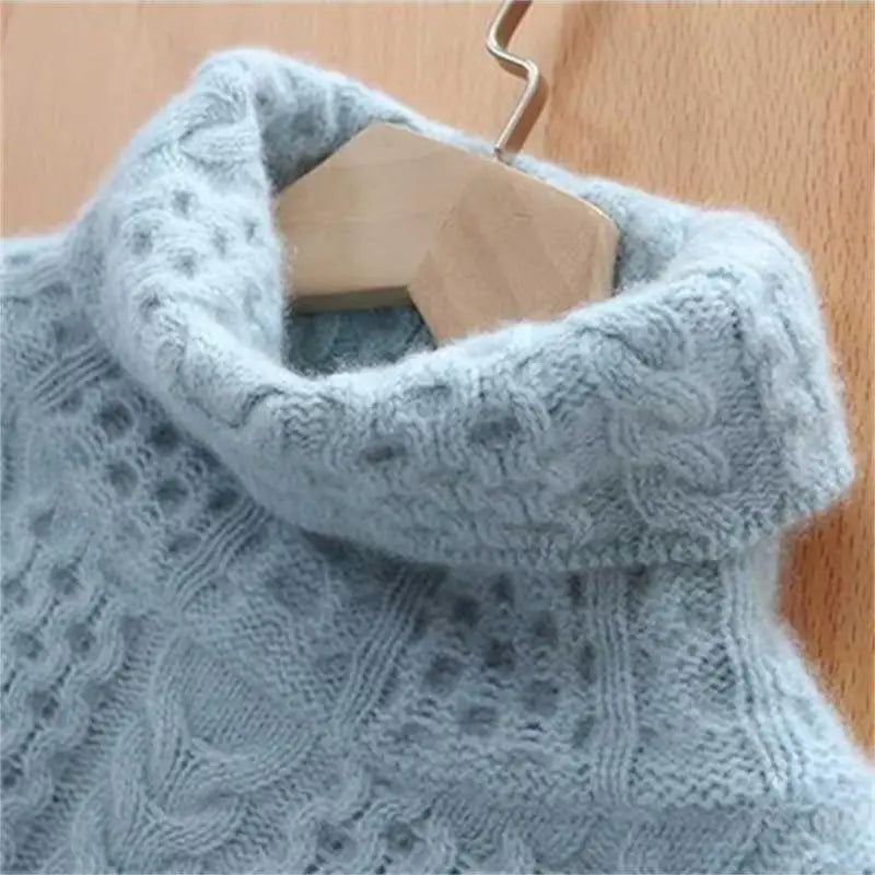Damen Strickpullover Mit Zopfmuster