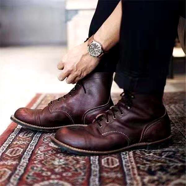 Herren Retro Schnürschuhe Mit Klassischem Design