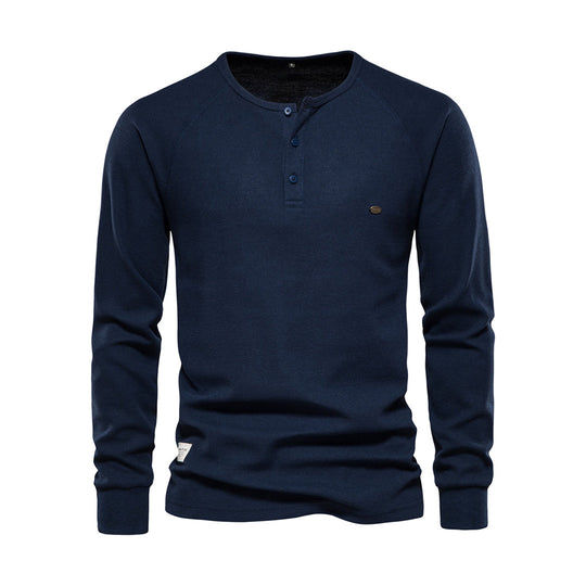 Herren Sommer Langarmhemd