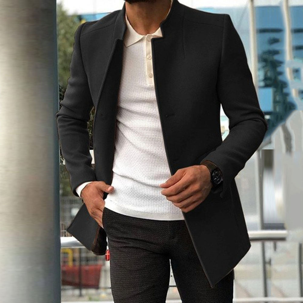 Herren Jacke Mit Klassischem Design Für Herbst Und Winter