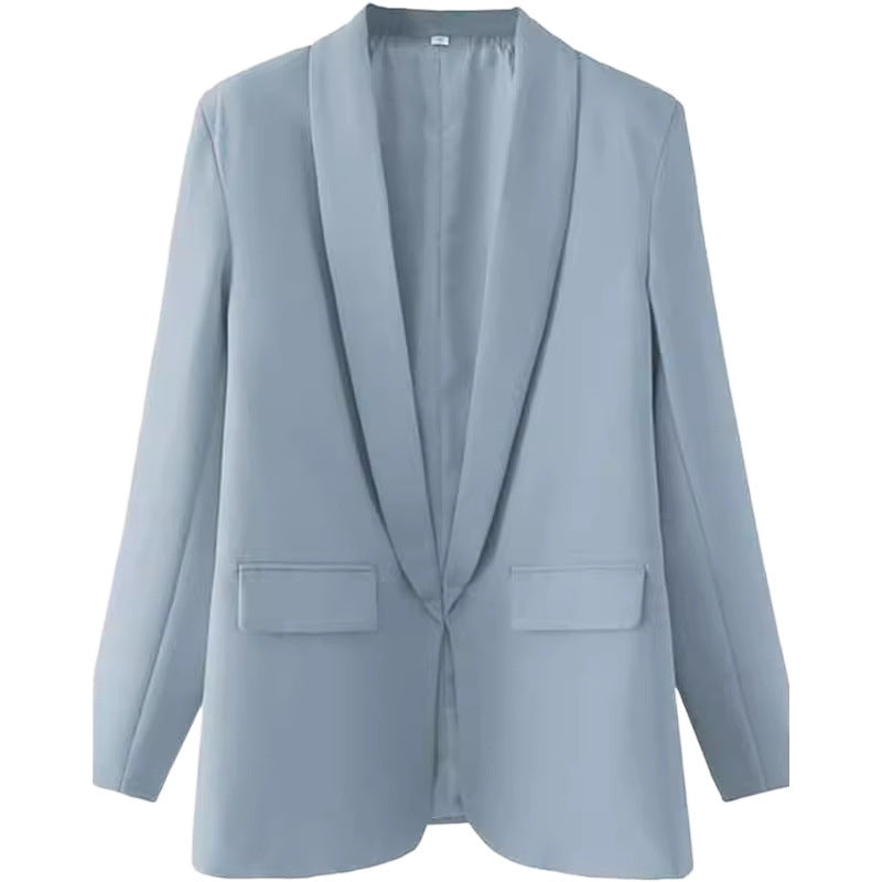 Damen Blazer Offen Mit Tailliertem Schnitt