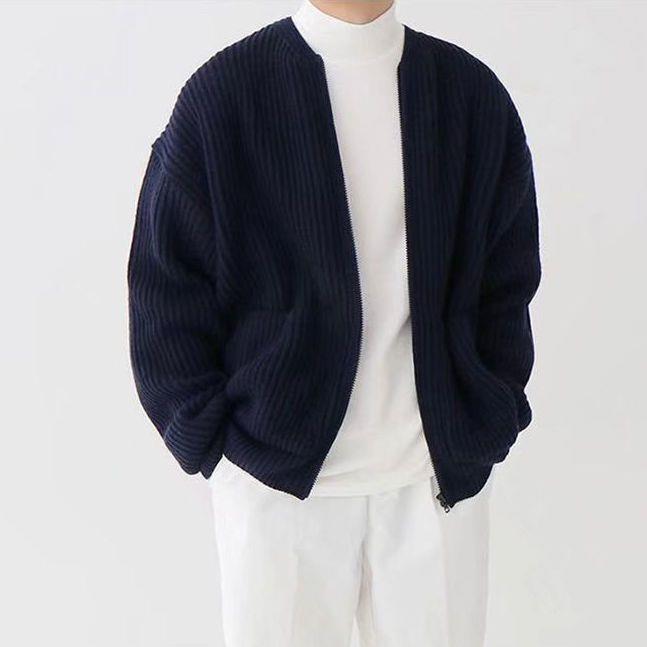 Herren Strickjacke Mit Modernem Schnitt Und Vielseitigem Design