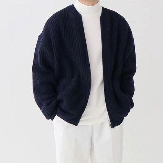 Herren Strickjacke Mit Modernem Schnitt Und Vielseitigem Design