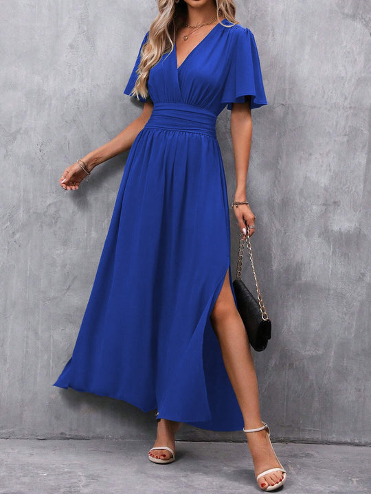 Damen Maxi Wickelkleid Mit Boho Design Und Sommerstil