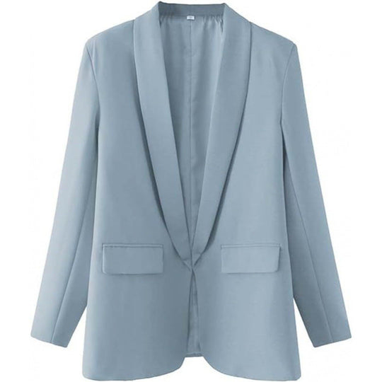 Damen Blazer Offen Mit Tailliertem Schnitt