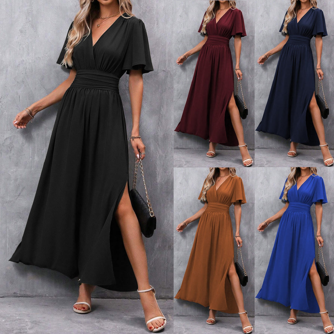 Damen Maxi Wickelkleid Mit Boho Design Und Sommerstil